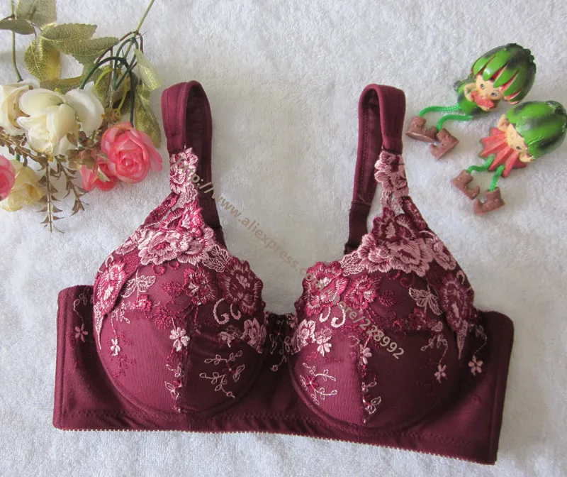 Женские кружевные бюстгальтеры с вышивкой Размеры 75 36 85 40 95 100 110 B C D E|bra 34ddd|bras with