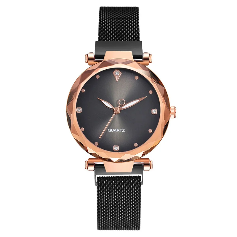 Relogio Feminino женские часы 2019 Роскошные с бриллиантовой сеткой золотые магнитные