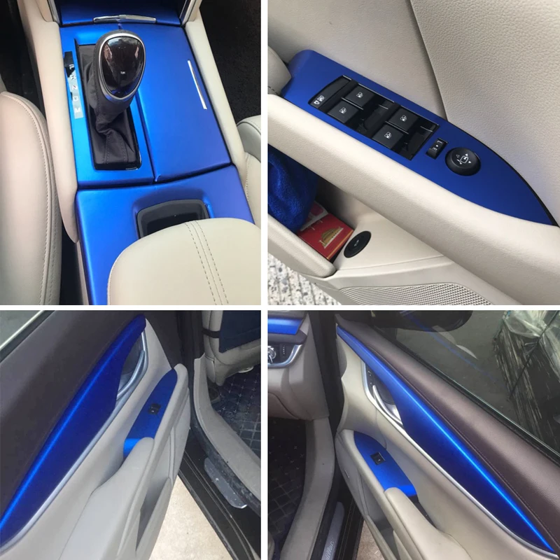 Для Cadillac XTS интерьерная Центральная панель управления дверная ручка 3D/5D наклейки