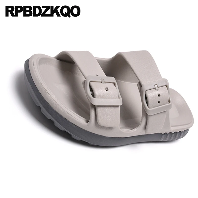 Повседневные модельные сандалии в итальянском стиле синие уличные брендовые с