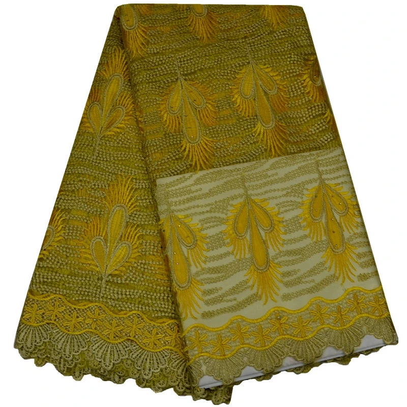 2017 Высокого Качества Африканская Ткань Шнурка Золото Цвет Французский Чистая