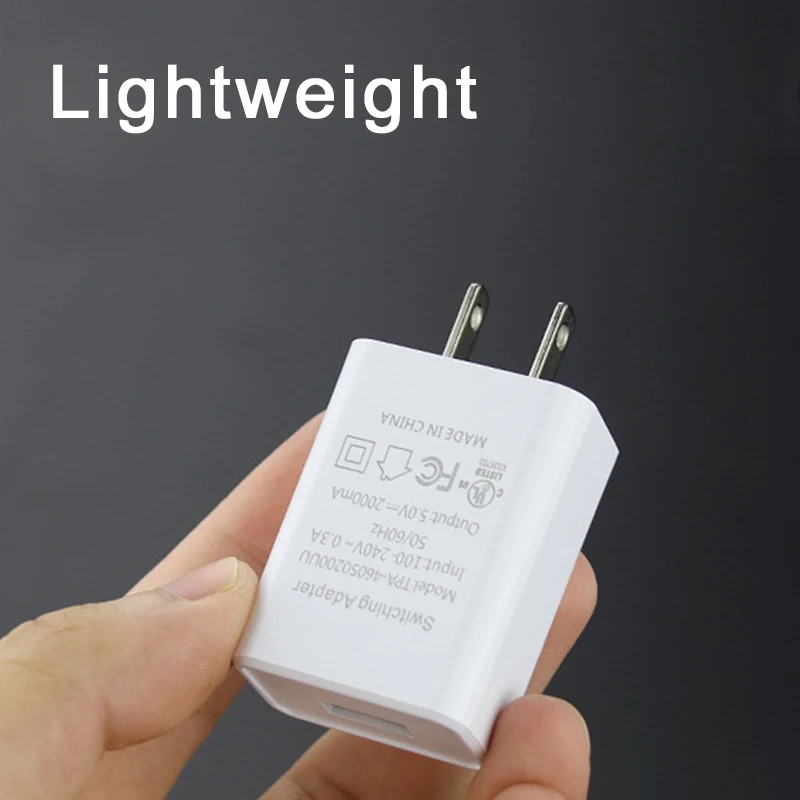 Зарядное устройство для США 5 В 2 А быстрая зарядка один разъем USB настенное