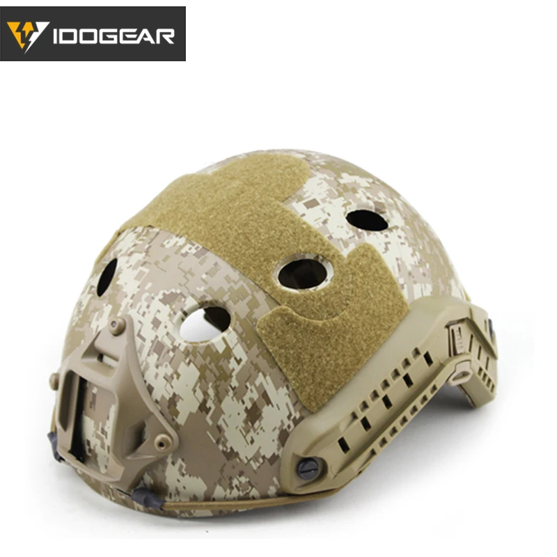 IDOGEAR Tacitcal Быстрый Шлем PJ Тип Расширенная настройка w/NVG кожух + Боковая рейка