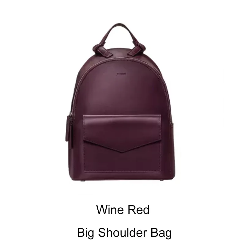 Wine Red Big Xiaomi Mijia CARRY'O Минималистичная кожаная сумка через плечо дизайн конверта меньше более простой внешний вид вдохновлен для молодой девушки - Цвет: Wine Red Big