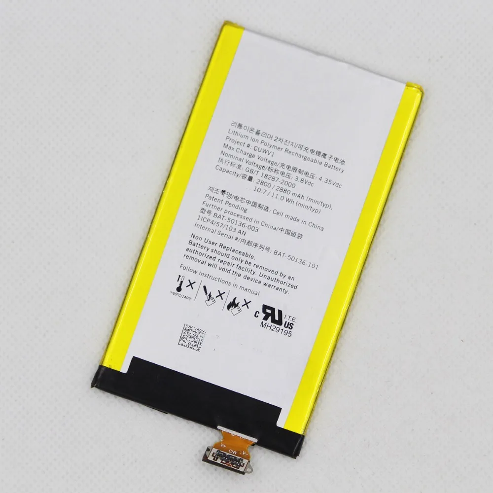 ISUNOO 20 шт./лот батарея для телефона BAT-50136-003 BlackBerry Z30 2800 мАч внутренняя замена
