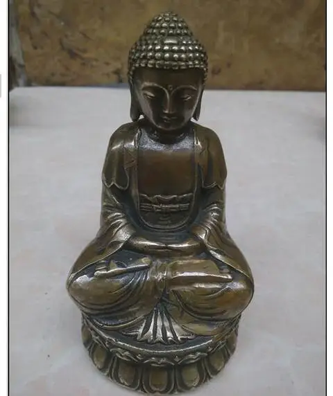 

Медь Латунь ремесло Медные Ремесла Латунь Медь статуя Будды Шакья Муни небольшая статуя будды, бронзовый сделать старый небольшой буддизм figuri