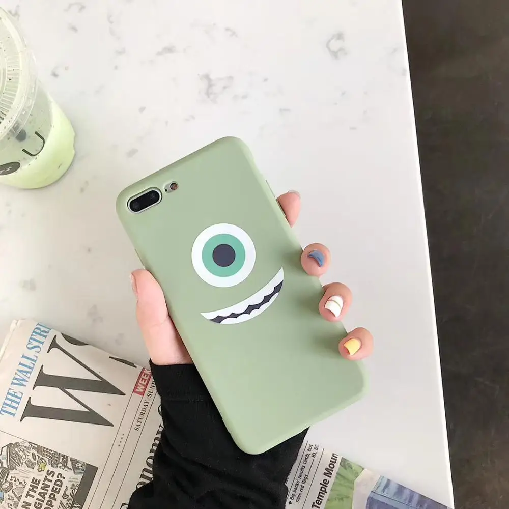 Милый мультяшный чехол для телефона с большим глазом для huawei P20 P30 Mate20 Pro Lite матовый чехол для Honor 9 10 8X Nova 3 3i 3e 4 4e - Цвет: 2