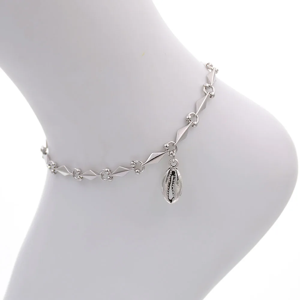 WELLMORE женские браслеты для щиколотки простой значки на руки Цепочка пляжные ногу