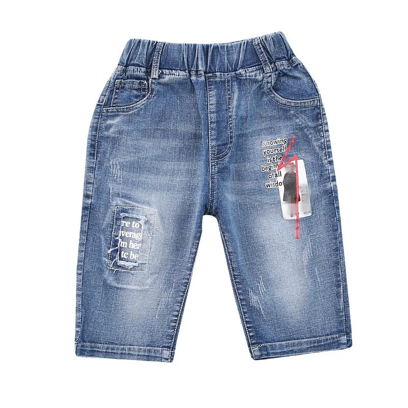 2019 летние брендовые Детские рваные джинсовые шорты для мальчиков стильные