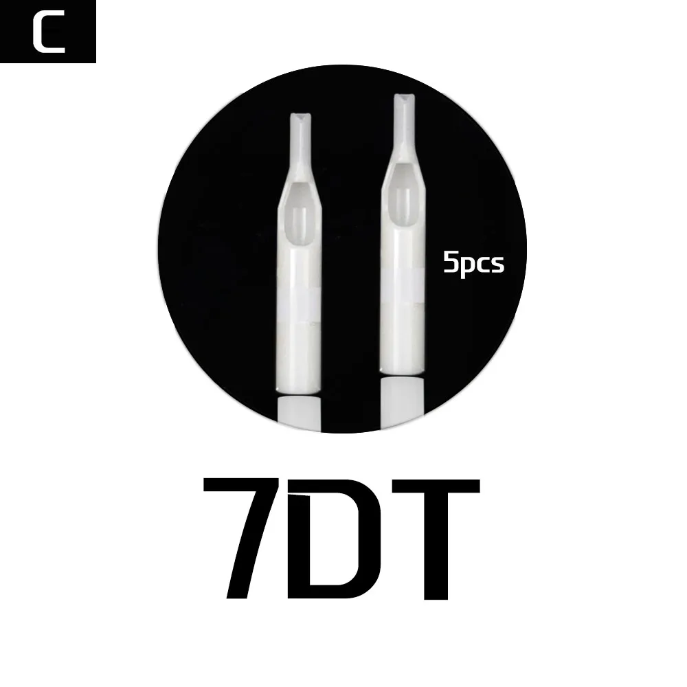7DT 5 шт. индивидуальные упаковки для бровей 3/5/7/9/11/14 DT наконечники для тату Пластик колпачки для игл для перманентного макияжа бровей губ Татуировки - Номер модели: 7DT