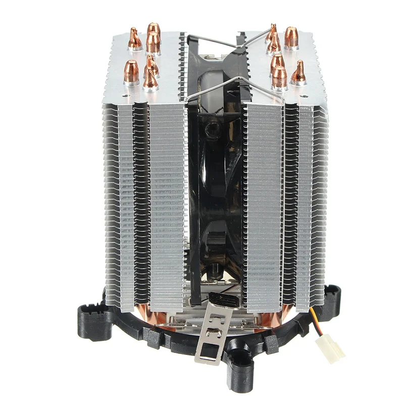 Для Intel LAG 1155 1156 для AMD Socket AM3/AM2 светодиодный синий свет процессор вентилятор 6 xheat трубный компьютер 12V 3Pin охладитель охлаждающий вентилятор радиатора