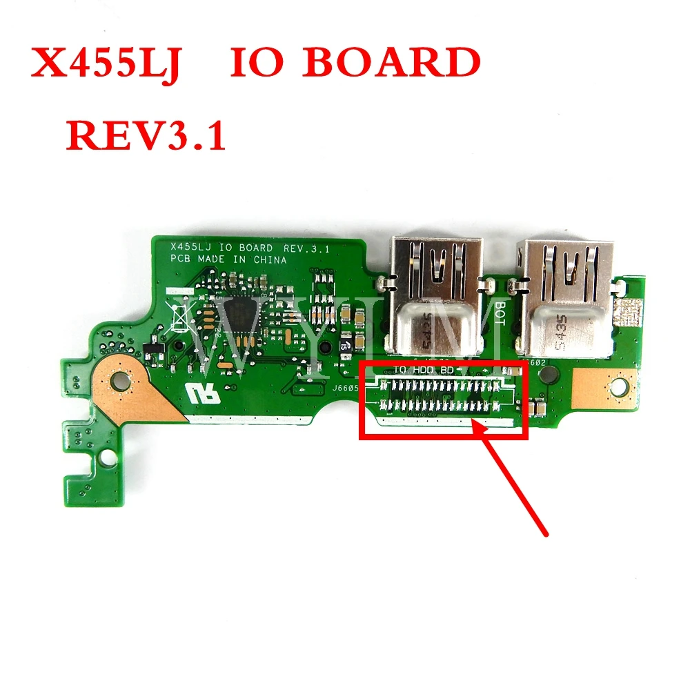 Плата ввода-вывода X455LJ REV2.1/3 1 для ASUS X455LD A455L Y483L W419L X455L | Компьютеры и офис