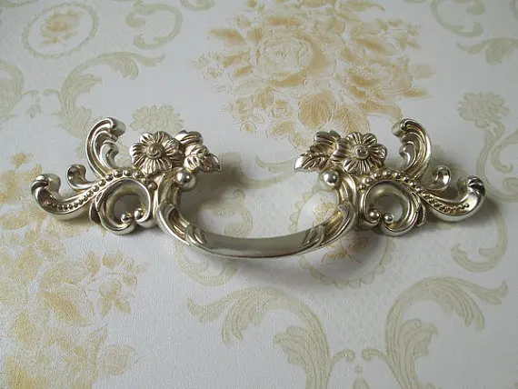 2.5 &quot потертый шик красоты тянуть тянет дверной ручки старинное серебро