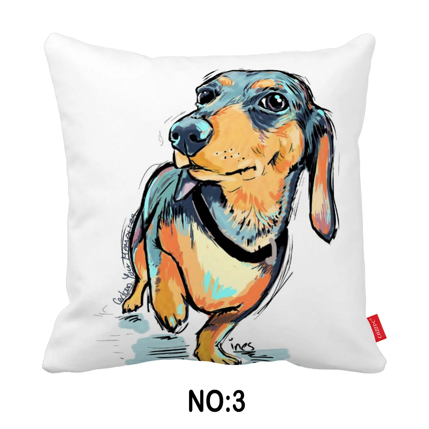 Поп арт Домашние животные такса Бишон собака коллаж печать автомобиля