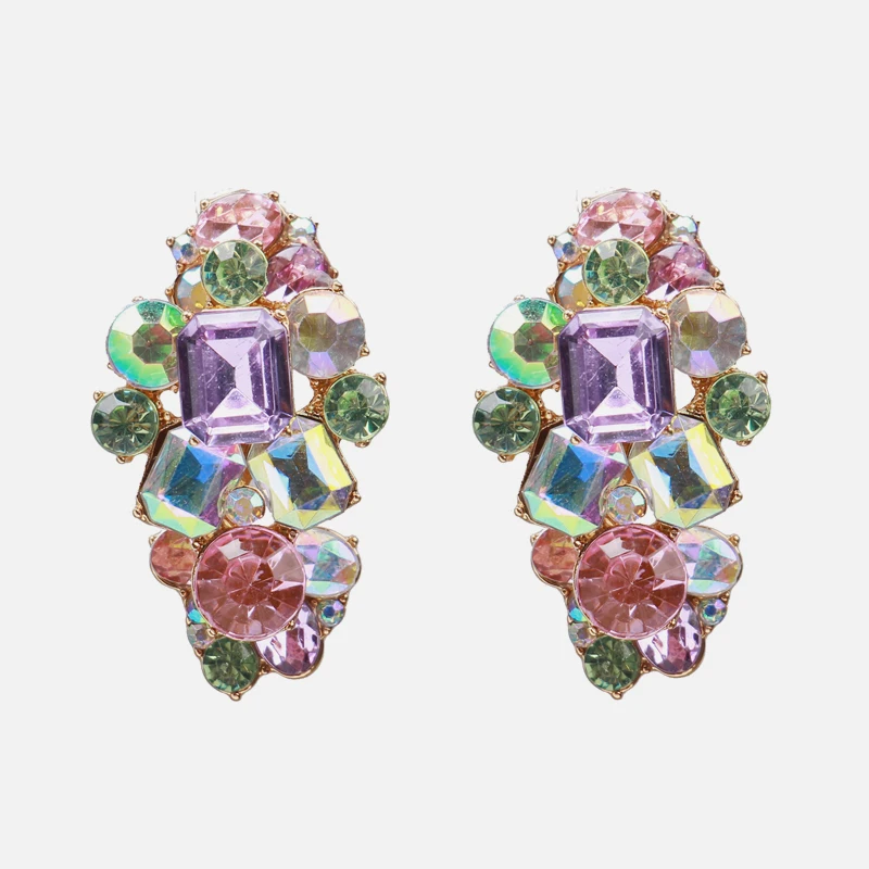 Z Мода Качество 32 фиолетовый камень длинный букле d'oreille femme 2019 серьги для женщин