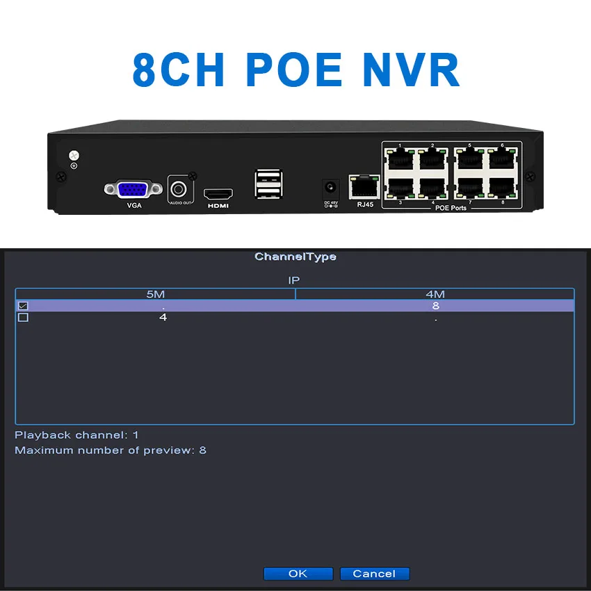 Smсистема охранного видеонаблюдения POE NVR 8CH H.264 Onvif видео регистратор HI3520D датчик сетевой видеорегистратор для 720P 960P 1080P IP камера HDMI VGA CCTV система