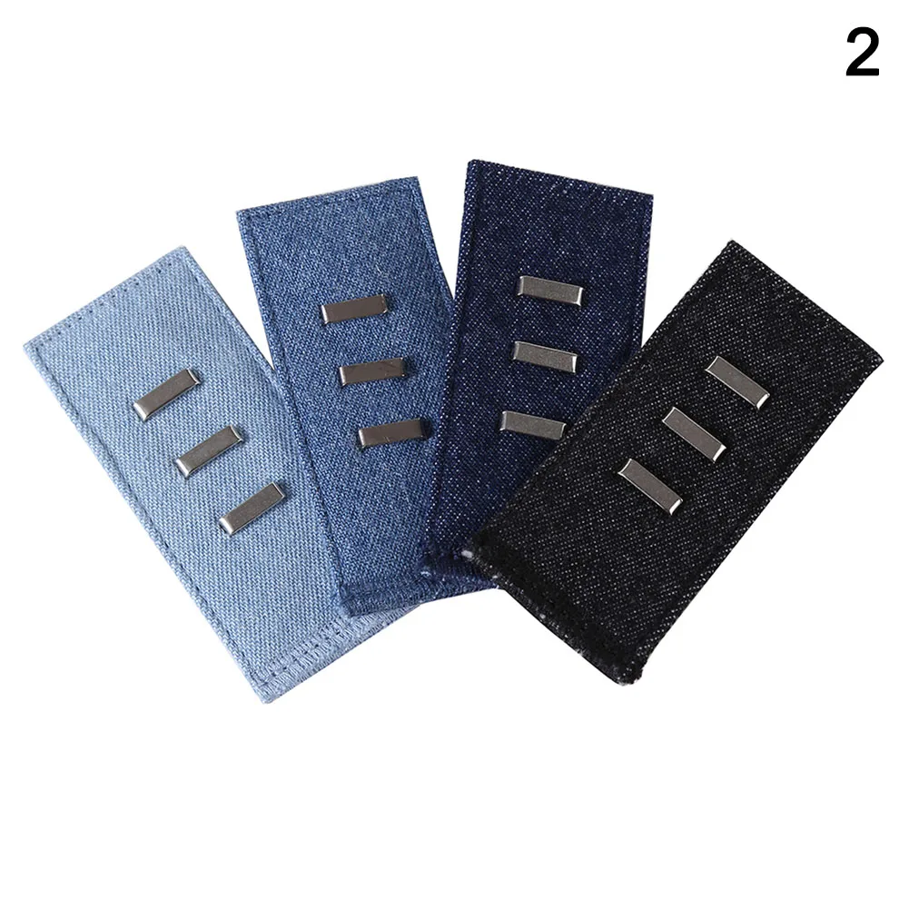 Джинсовая кнопка для удлинения талии мужчин и женщин эластичная с металлической