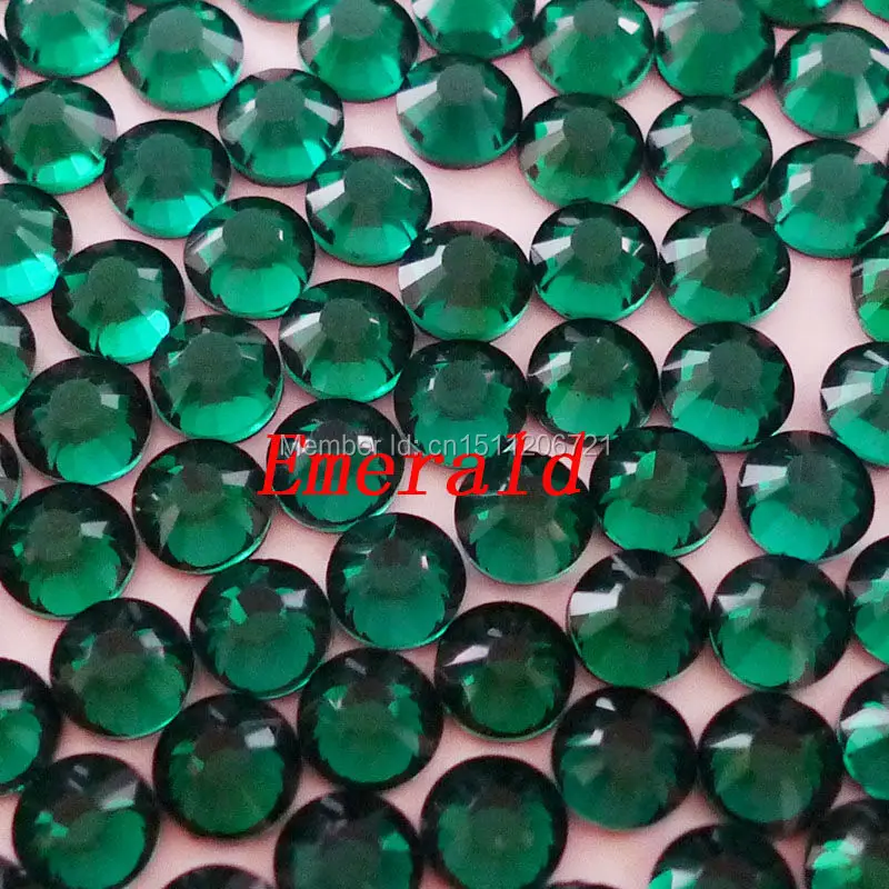Высокое качество! Emerald DMC Hotfix женская одежда со стразами|flatback rhinestones|rhinestone clothingdmc