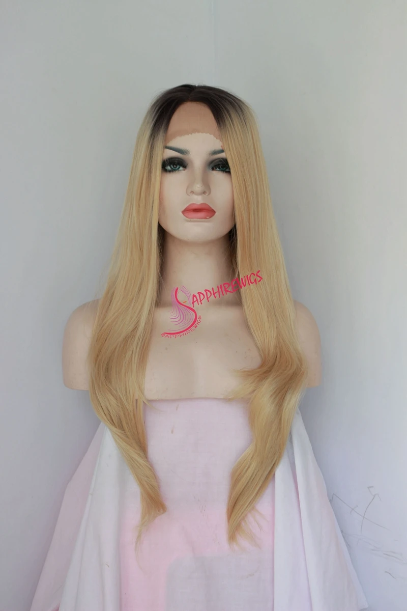 Синтетический парик фронта шнурка для женщин подарок 1b ломбер коричневый цвет