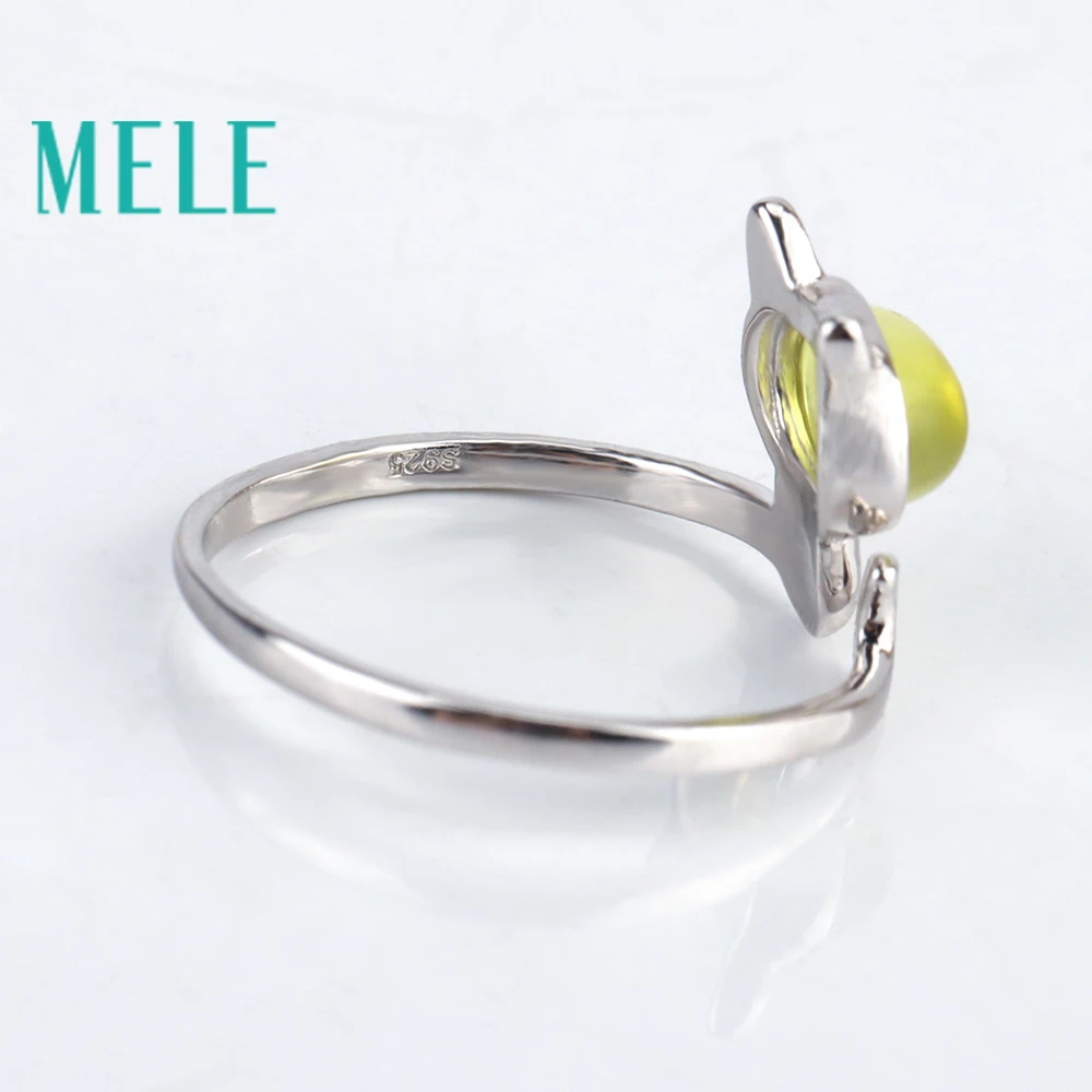 Женское кольцо с овальным вырезом MELE натуральное ювелирное изделие из