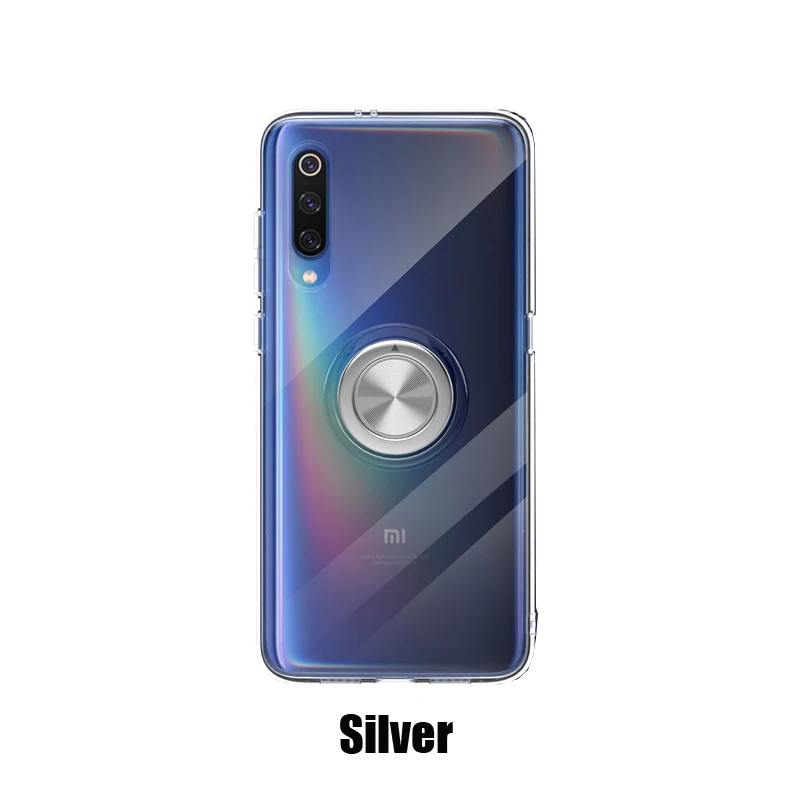 Silver Mi 9 чехол Xiaomi mi 9 чехол Роскошный прозрачный мягкий силиконовый защитный чехол для mi 9 прозрачный чехол - Цвет: Silver