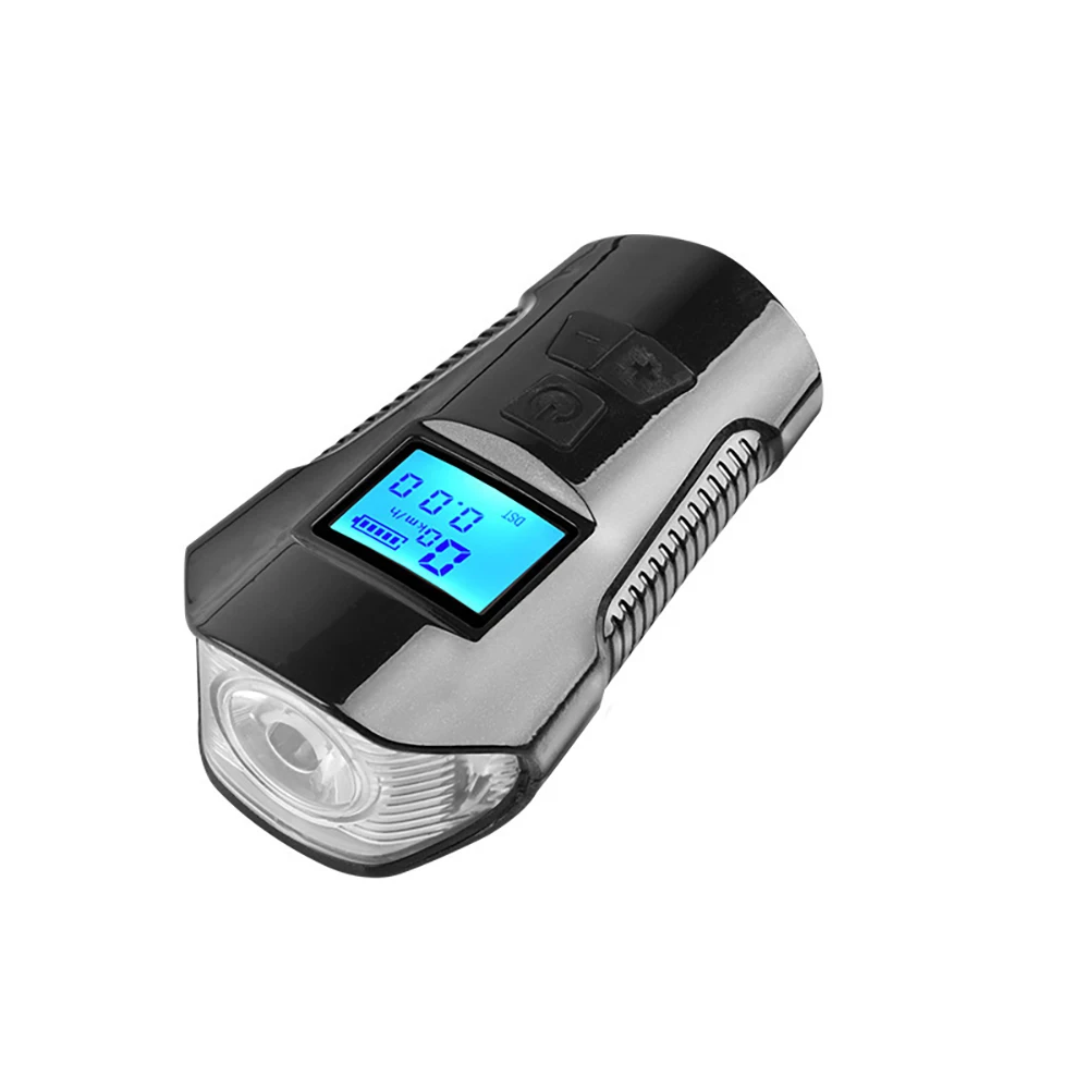 Белый Велосипед свет Usb код ночного путешествия настольная лампа яркие передние велосипедные фары Водонепроницаемый Рог фары безопасности вождения руля - Цвет: Белый