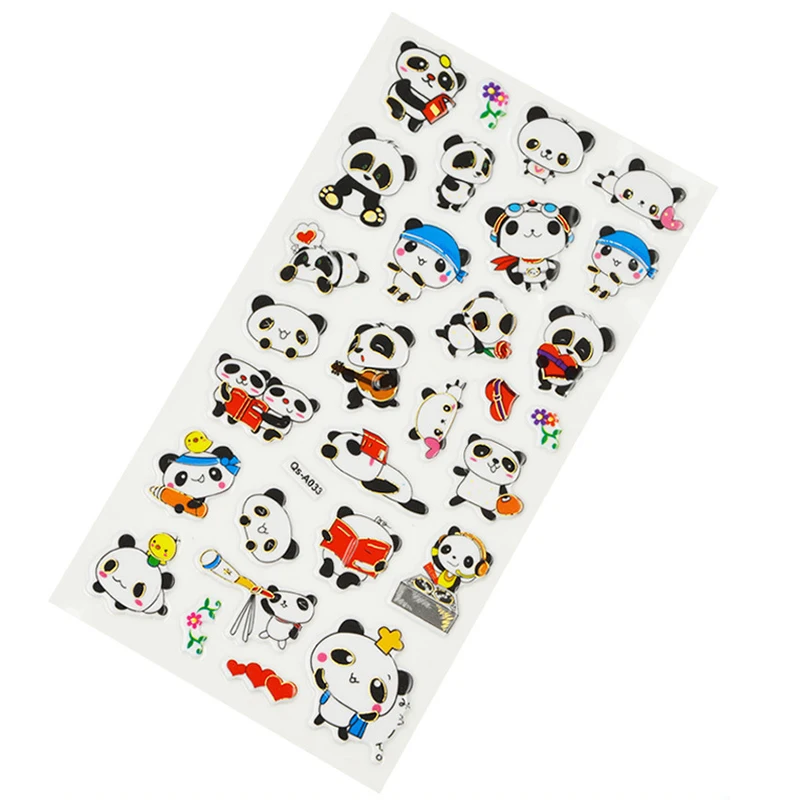 2016 Stereo Cartoon Change One's Clothes Children Bubble Kindergarten Reward Fruit letter Stickers Adhesive Paper 1PCS CTZ07 | Игрушки и