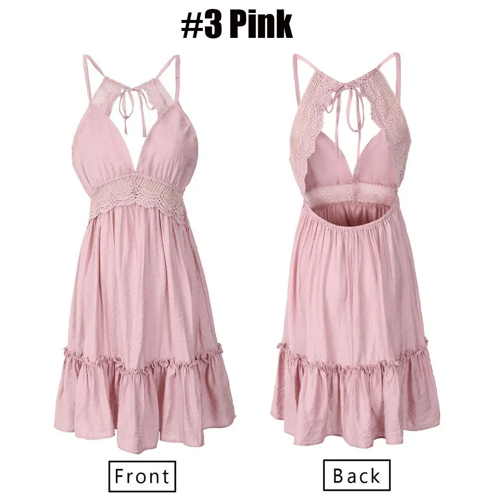 Женское вечернее сексуальное платье без рукавов с v-образным вырезом и открытой