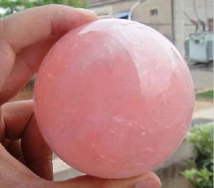 Натуральный розовый кварцевый шар исцеляющий | Дом и сад
