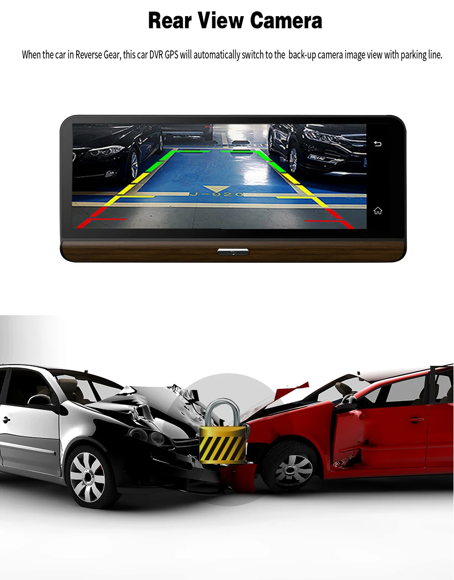 TOPSOURCE 4G Suppor Автомобильный видеорегистратор с поддержкой плюс 7,8 дюймов Android 5,1 gps BT Dash Cam Регистратор Видео рекордер Видео Enregistre