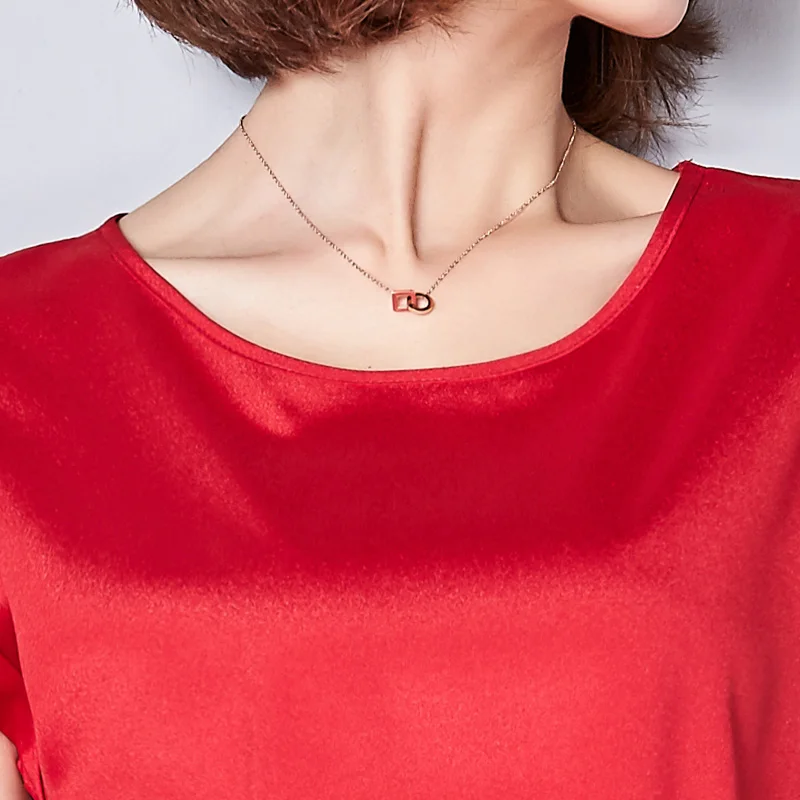 Для женщин Летняя блузка 2017 Новая мода корейский стиль короткий рукав o образным