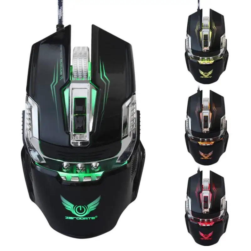 USB Wired Gaming Mouse 6 Buttons Optical Adjustable DPI Computer Gamer Mice For PC Desk | Компьютеры и офис