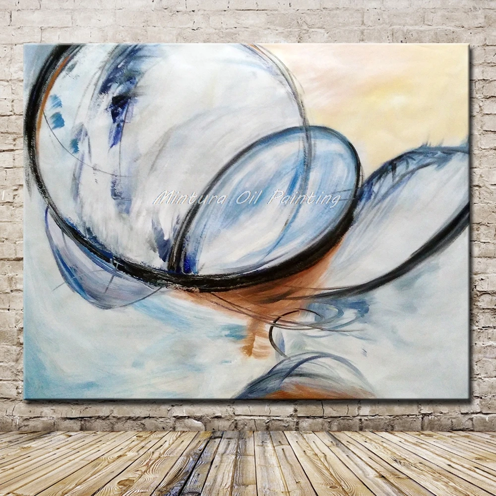 

Mintura Art Hand Painted Abstract Oil Painting On Canvas Modern Abstract Wall Art Picturs For Living Room Home Decor No Framed