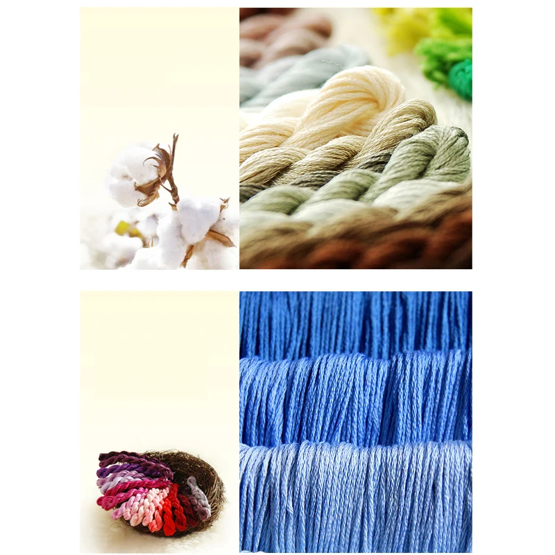 Набор для вышивки Сказки крестиком сделай сам DMC 11CT черный и белый цвета