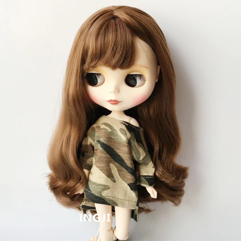1 шт. 1/6 Блит одежда Повседневная Длинная футболка для Licca Azone Momoko barbi Одежда куклы