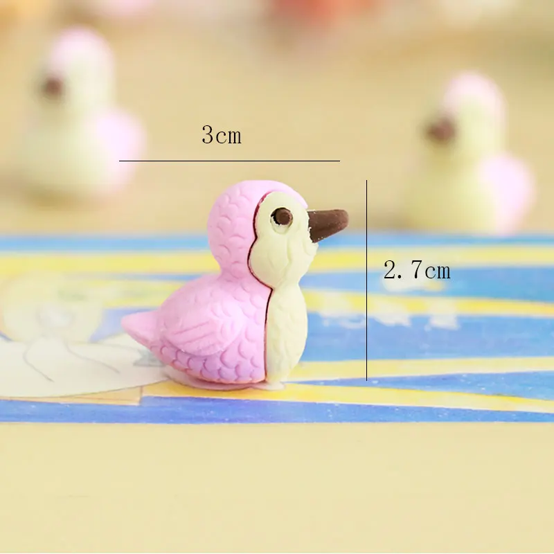 XZ86 3 шт./лот 24 дизайн милый мультфильм животных резиновый ластик kawaii канцелярские принадлежности Школьные принадлежности papelaria Подарочная игрушка для детей пенис ластик - Цвет: XZ86