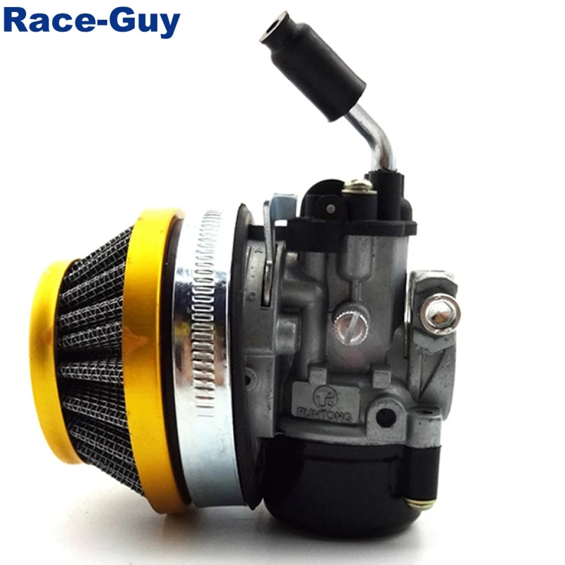 Racing Carburetor Carb + Gold 59mm Air Filter For 2 Stroke 49cc 50cc 60cc 66cc 80cc Engine Gas Motorized Bicycle Push Bike |
