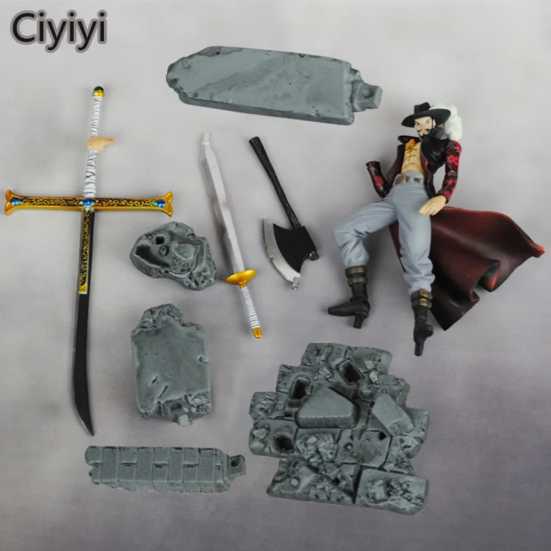 15 см аниме One Piece Battle On The Top Mihawk ПВХ экшн-фигурка игрушка Мультипликация Cool Pose
