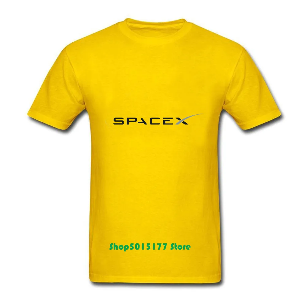 2019 новый дизайн черной футболки с логотипом SpaceX Space X Мужской популярный классный