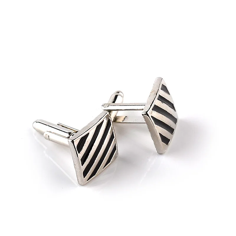 Высококачественные мужские запонки ювелирные изделия с серебряным покрытием