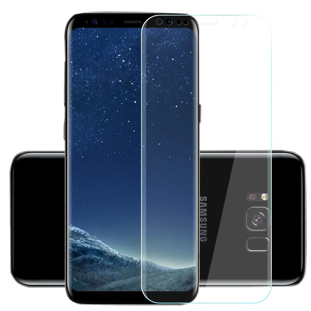 Znnco для Samsung Galaxy S8 Экран протектор 3D Изогнутые полное покрытие 9 H закаленное
