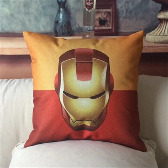 Подушка хлопковая для дивана с принтом супергероев 1 шт. | Дом и сад