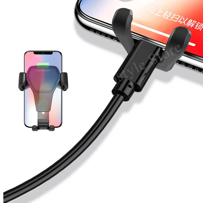 Автомобильный держатель телефона на вентиляционное отверстие Гравитационный