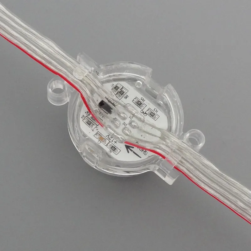 200 шт. DC12V ws2811/1908 IC D30 диаметр 30 мм 5050SMD RGB 3 leds светодиодный пиксель точечный