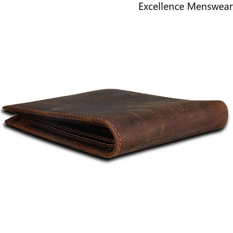 Новый мужской деловой кошелек s из натуральной кожи Magic Slim Love and Freedom с защитой от