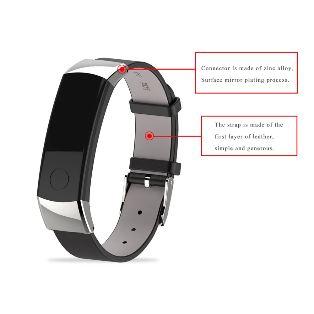 Ремешок из натуральной кожи для смарт браслета Honor band 3 мягкий сменный Браслет Huawei