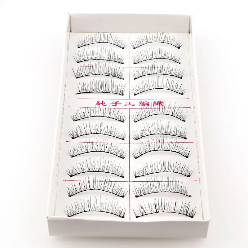 Природные Длинные Накладные ресницы 10 пар Макияж естественная поддельные