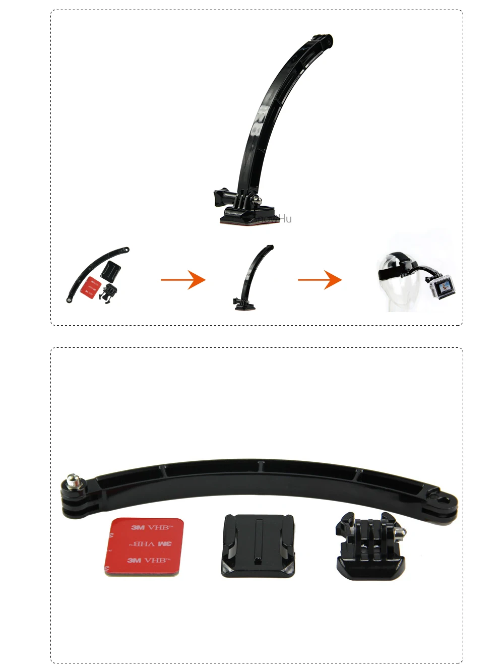 Аксессуары snowhu для GoPro Набор для go pro hero 8 7 6 5 4 3 комплект крепление для SJCAM для xiaomi yi камера для xiomi штатив GS21