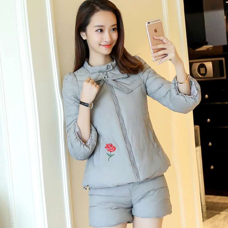 Спортивный костюм для женщин новинка зимы 2019 куртка с хлопковой подбивкой и