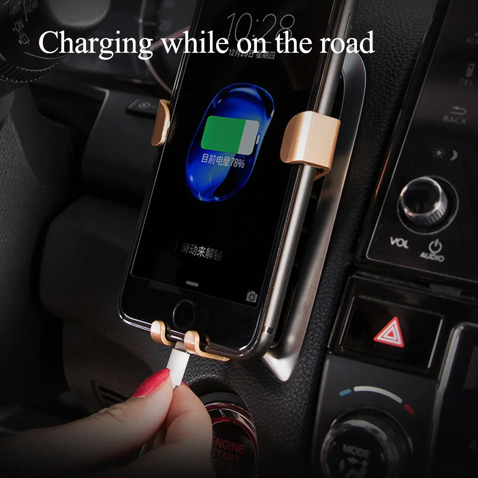 Tendway гравитационный Автомобильный держатель для телефона с поворотом на 360